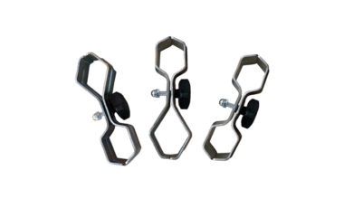 Pop-up tent frame connection clamps