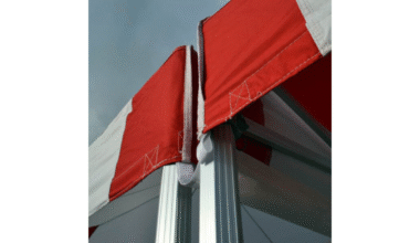 Pop-up tent marquee gutter