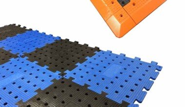 Perdirbto plastiko grindys palapinėms