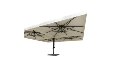 Outdoor umbrella Alu Poker / Double Dark
