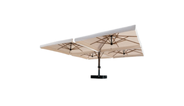 Outdoor umbrella Alu Poker / Double Wood