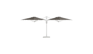 Outdoor umbrella Alu Poker / Double Starwhite