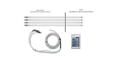 LED apšvietimas lauko skėčio